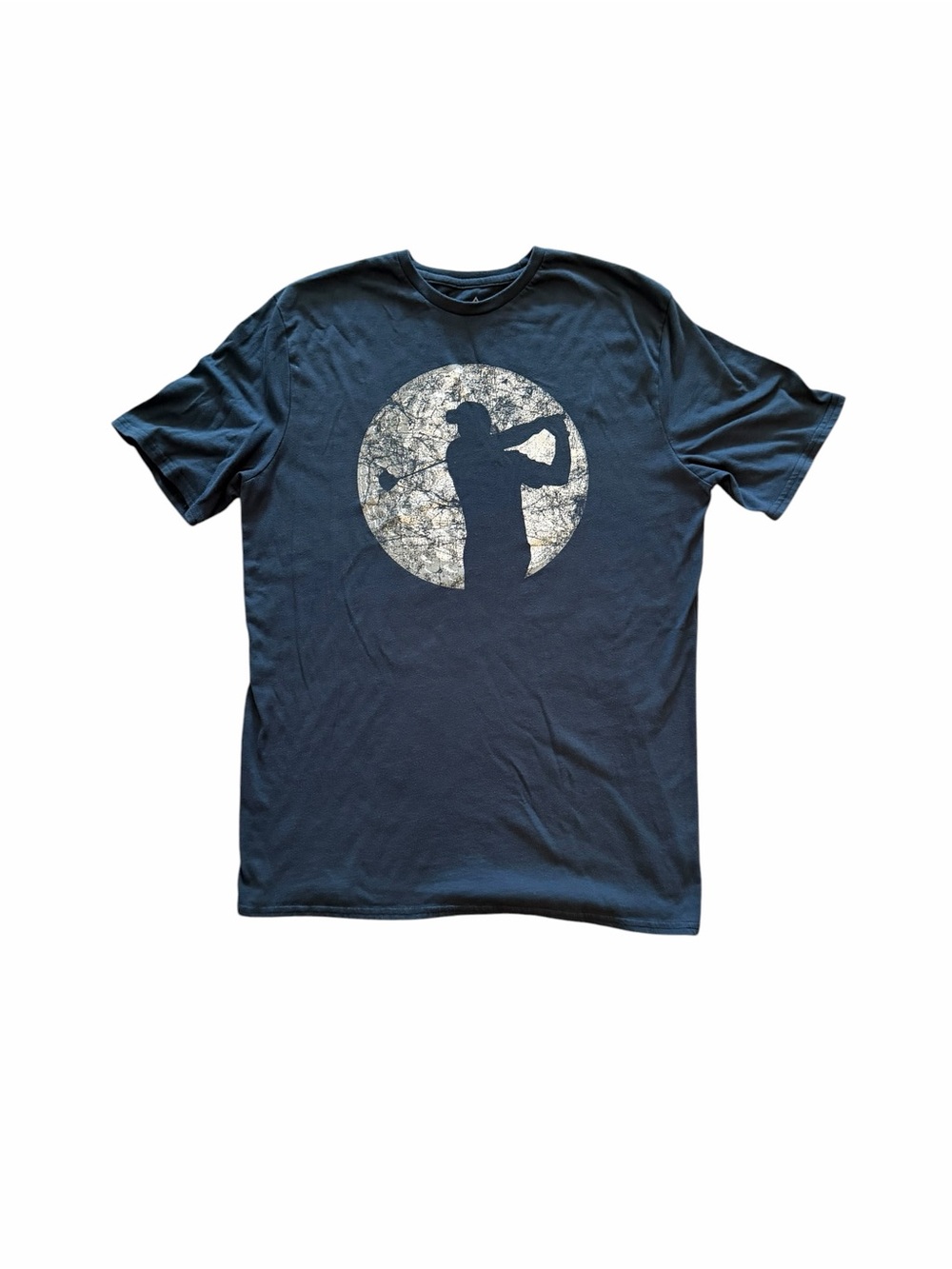 Men's Navy Blue Featherstone Graphic Golf Silhouette T-Shirt size M